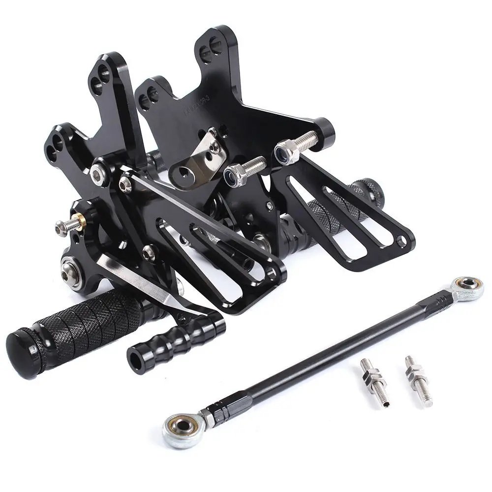 Repose-pieds arrière réglables en aluminium CNC pour moto, pour Kawasaki Ninja ZX10R ZX-10R 2011 2012 2013 2014 2015 2016