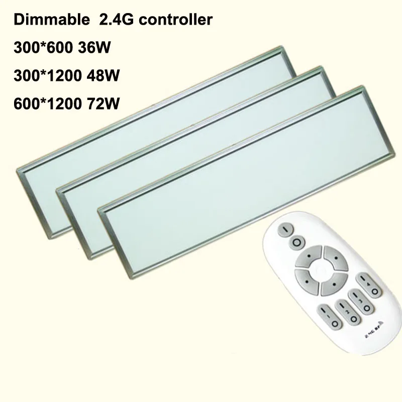 

4pcs/lot 72W 600*1200MM 300*1200 300*600 Dimmable Led Panel Light AC85-265v Led Panel Lamp SMD2835 Office/Home/Hotel Lighting