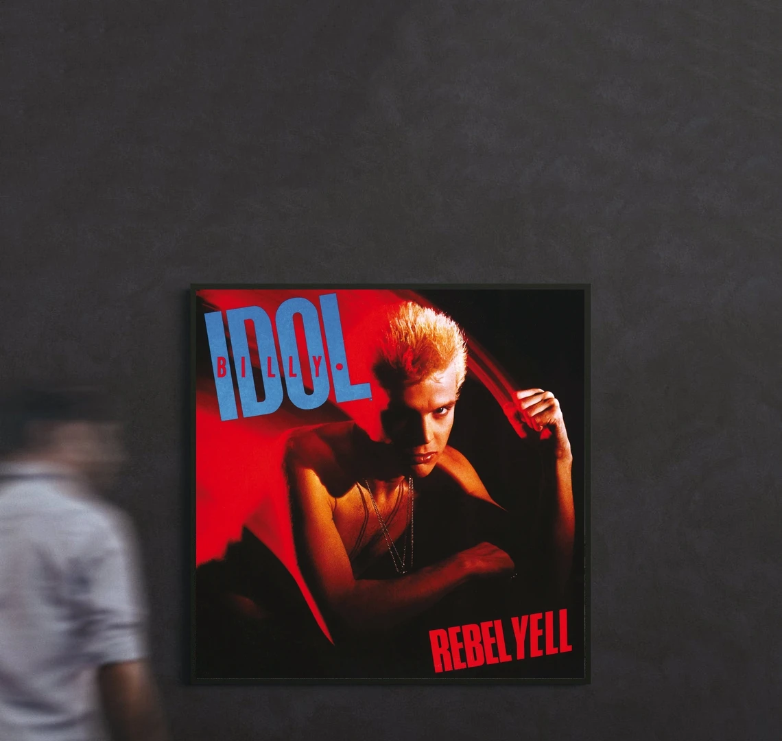 Billy Idol -  Rebel Yell Music Album Cover Poster Canvas Print Rap Hip Hop Music Star Singer Poster