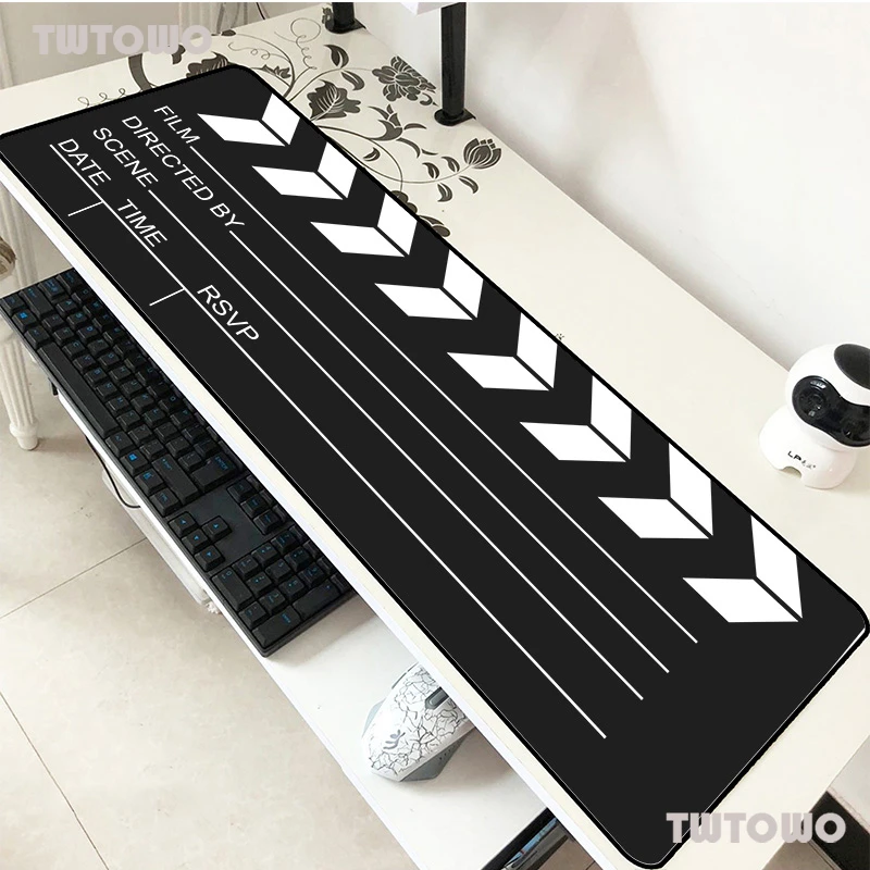 

Movie Clapperboard Pad Mouse Computer Professional Gamer Mouse Pad 900x400x2mm Padmouse Xl Mousepad Ergonomic Office Desk Mats