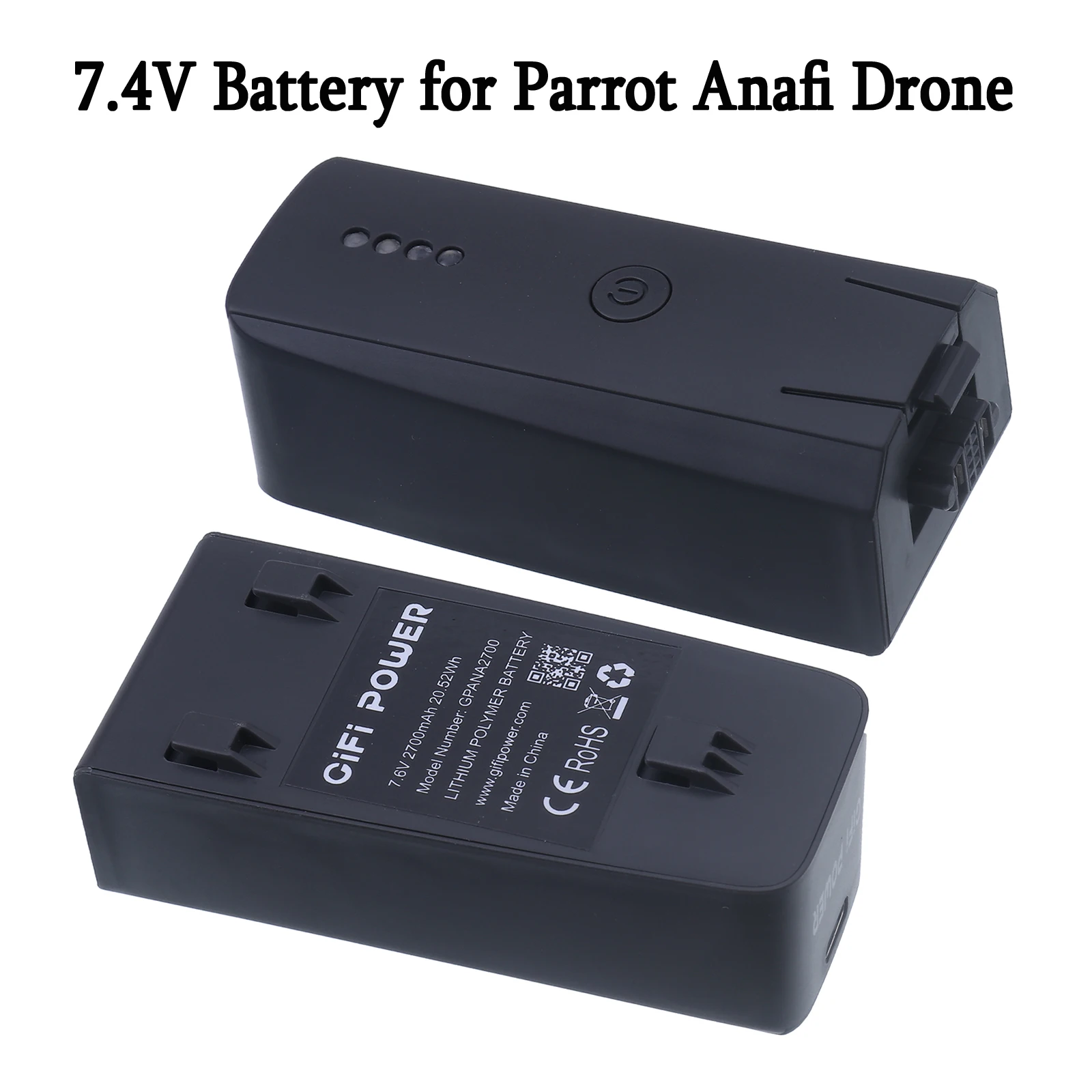 

7.6V 2700mAh 20.52Wh lithium battery for Parrot Anafi Battery High quality remote control for 7.6v drone battery