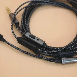 Earphone Cable for Xiaomi Huawei Headphone Audio Cables 3.5mm Jack DIY with Mic Repair Replacement Headset Earphone Accessories