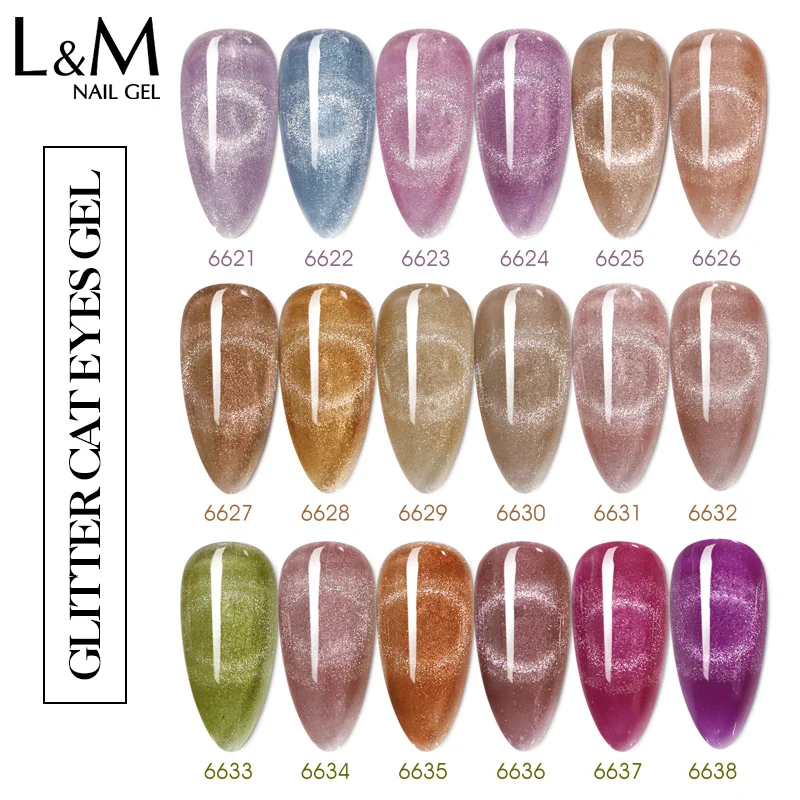 ibdgel Cat Eye UV Nail Gel Polish Nude 6 Colors  set Long Lasting Nail Gel Varnish Magnetic Soak Off Nail Art UV Gel