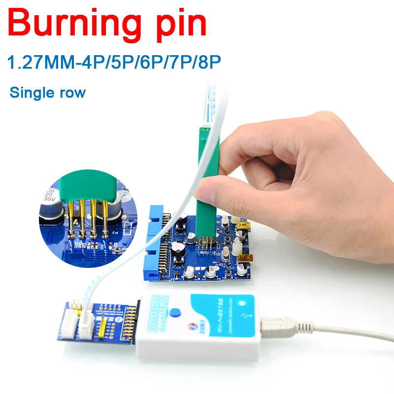 

Pitch 1.27MM 4P / 5P / 6P / 7P/ 8P PIN test Burning pin Debug Download Program ARM JTAG Burn pin