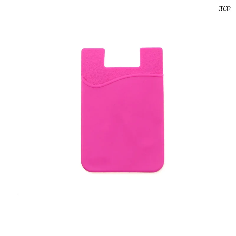2PCS 8.6cm Double Pocket Elastic Stretch Silicone Cell Phone ID Credit Card  Holder Sticker Universal Wallet Case Card Holder - AliExpress 15