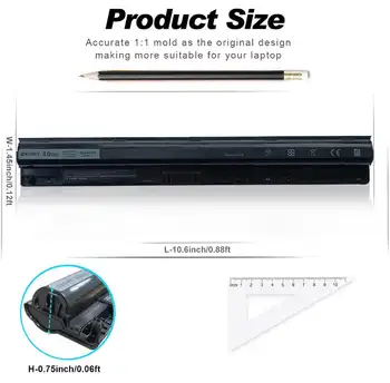 Baterie SKOWER 40Wh M5Y1K pro Dell Inspiron 3451 3551 5558 5555 5755 5758 14 3452 15 3000 15 5000 5559 HD4J0 VN3N0 GXVJ3 991XP 8 nejlepší prodej Baterie pro Dell Inspiron 5559 - №4
