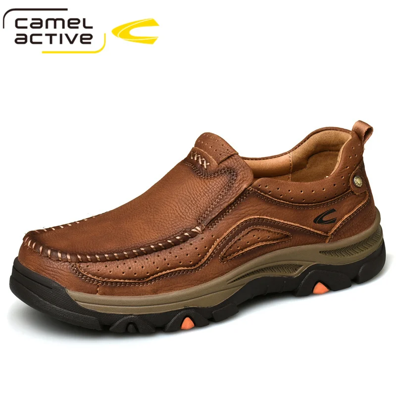 Camel Active Spring Autumn New Soft Genuine Leather Men Loafers Fashionable and Comfortable Casual Men Shoes Male Footwear