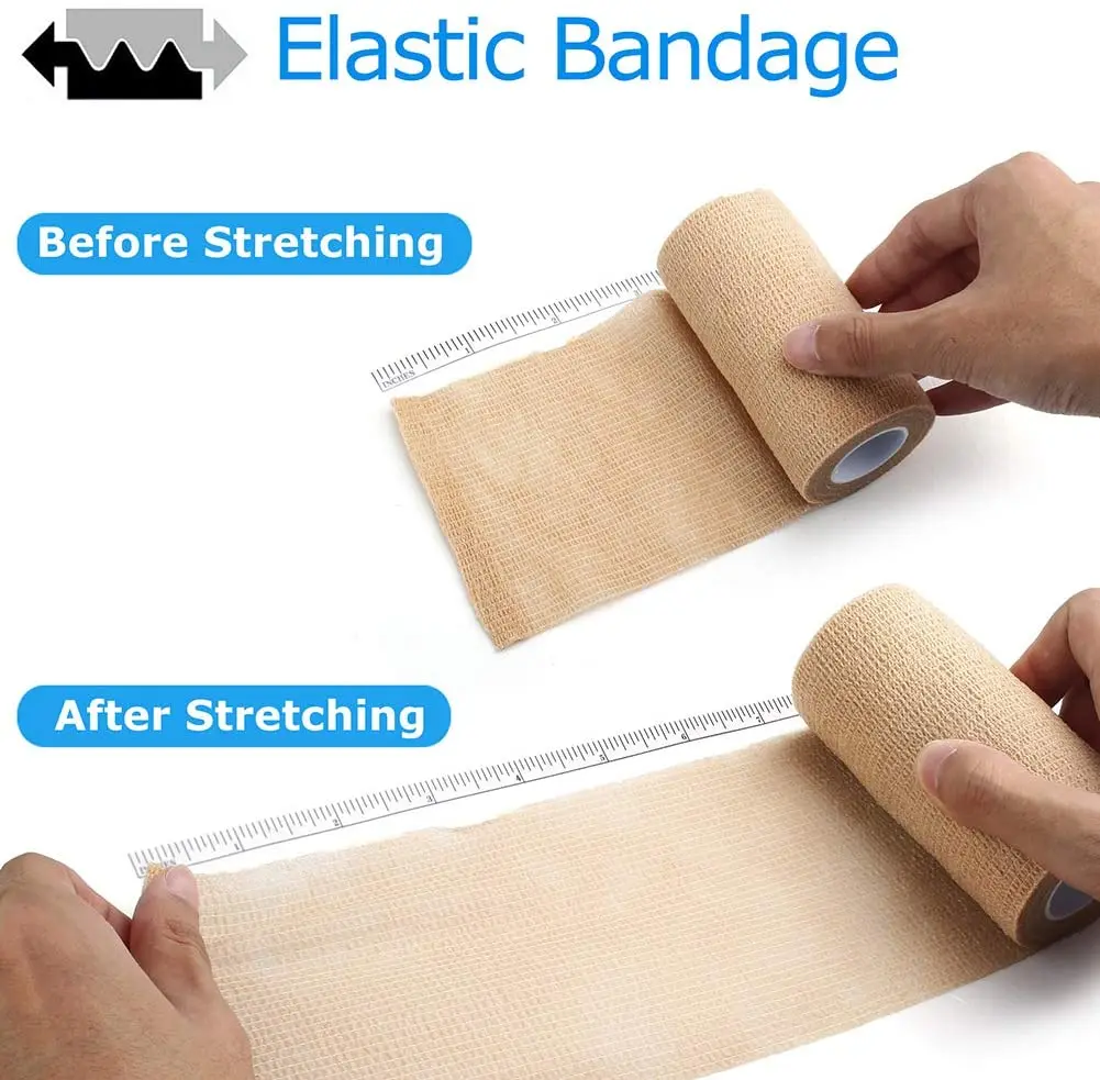 4 Inch 18 Rolls Self Adherent Wrap Self Adhesive Bandages Wrap Tape Stretch Bandage Self Stick Bandage Wrap