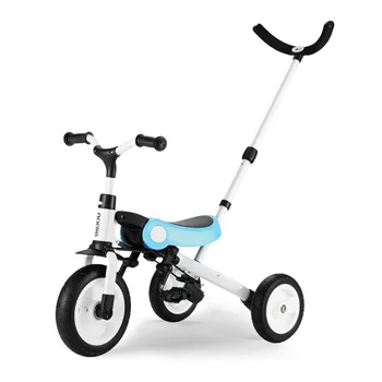 LazyChild 3-in-1 Baby Trike Foldable Balance Bike for Children Multifunction Kids Kick Scooter Pram with Fence 2023