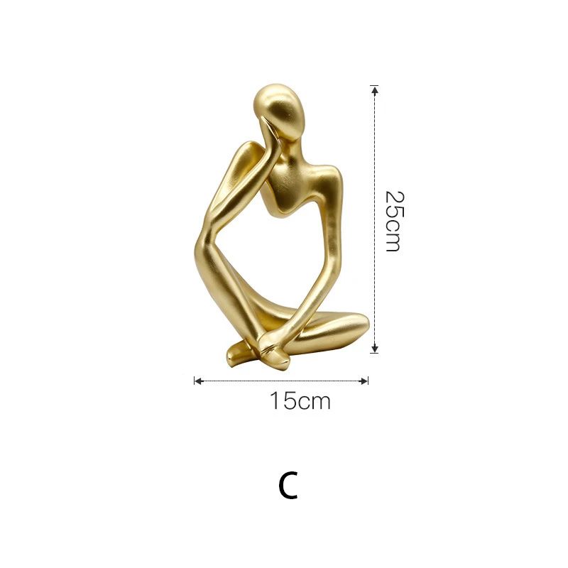 Nordic Luxe Goud Hars Sculptuur Technologie Decoratie Woonkamer Eetkamer Grid Veranda Wijn Tv Kast Decoratie Gift