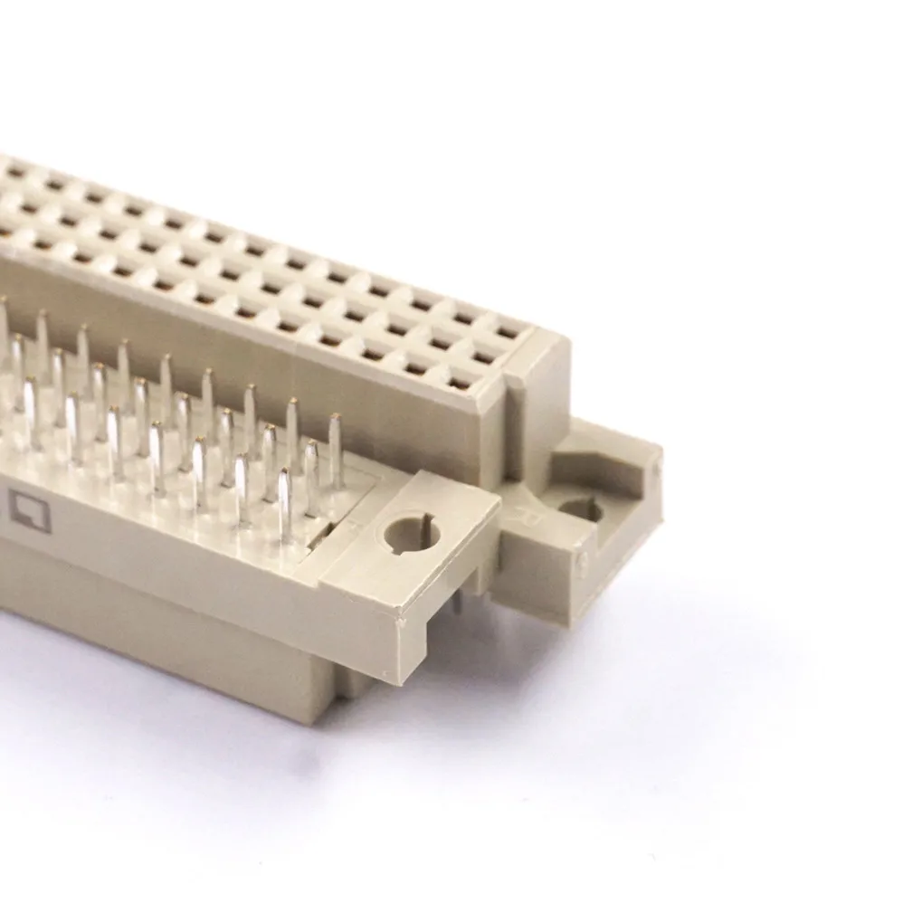 5 Pcs DIN 41612 Connector 3 Rows 96 Pin Din Female Sockets Receptacle Vertical Through Hole PCB 3x32 Pin Pitch 2.54MM