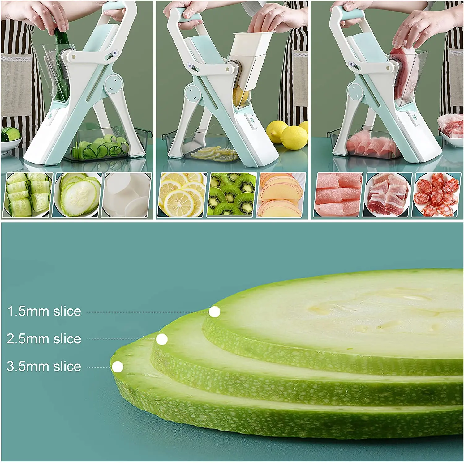 5-in-1 vegetable cutter slicer multifunctional veggie chopper slicermandolin chopper meat chopper kitchen accessories для кухни