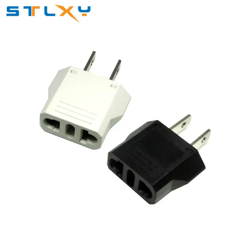 AC 0-250V New Arrival Universal European EURO EU to US USA Travel Plug Adapter Converter Power Plug Adaptor Outlet Converter