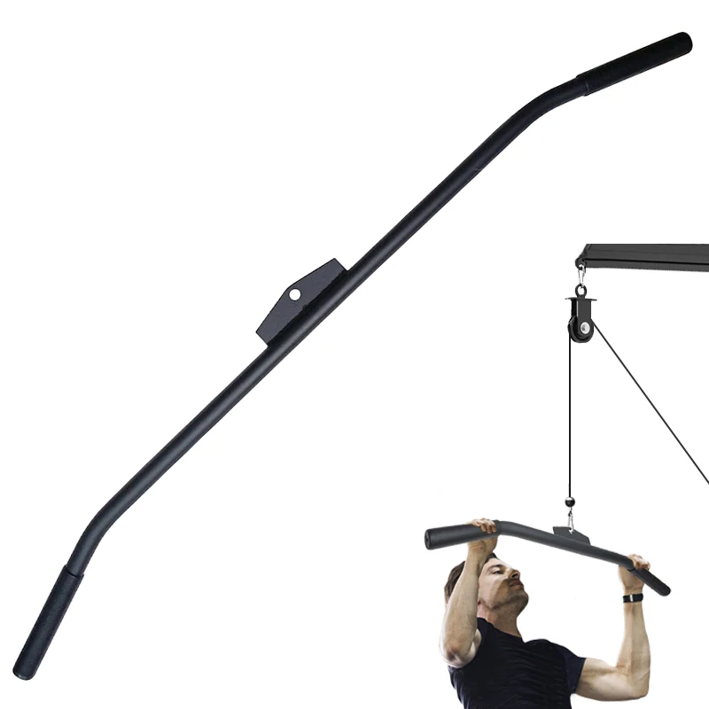 Fitness Lat Pull Down T-Bar Rowing Machine Grip, Home Gym Tricep Blaster, Pully Cable Machine, Handle Attachment Load150kg