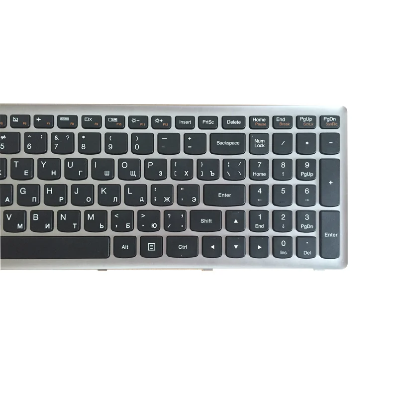 Teclado ruso para portátil, accesorio para Lenovo U510, U510-IFI, Z710, NSK-BF1SU, 0KN0-B62RU13, 9z. N8rsu.10r, V-136520MS1