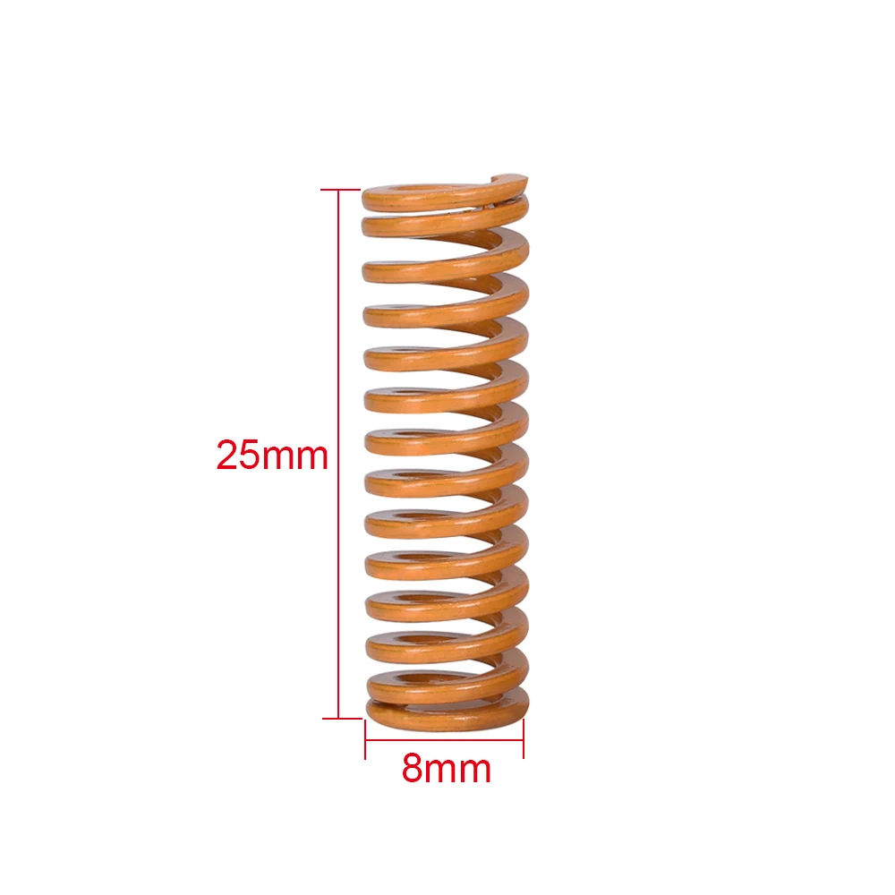 3/5/10PCS Spring Size 25MM*8MM ID 4MM For MK3 Heatbed CR10 Hotbed Imported 3D Printer Parts Heated Bed Adjustment