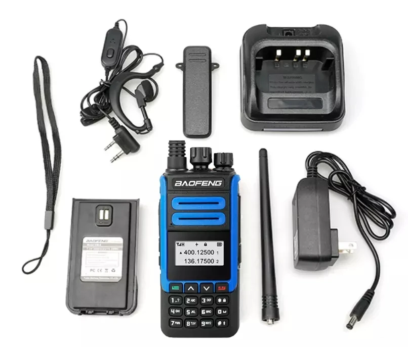 Imagem -04 - Baofeng Bf-h7 Walkie Talkie Poderosa Estação de Rádio Amateur Ham cb h7 Dual Band Transceiver Hunting Intercom 10km 10w