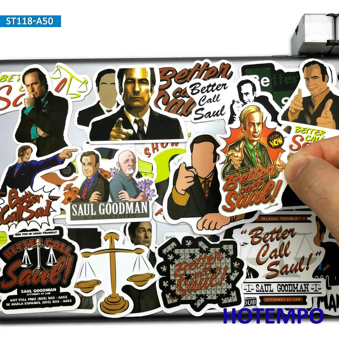 50 Stück, Rufe besser Saul an, TV-Serien-Sticker, Breaking Bad, für Handy, Laptop, Koffer, Skateboard, Auto, Fahrrad, Motorrad, Sammelalbum, Helm,