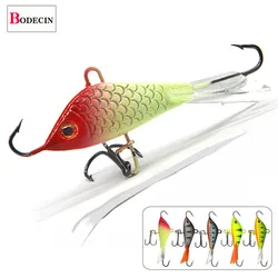 Jig Wobbler Bass Artificial/Lead Bait Carp Ice FishingTackle/Lure Sinking Winter Double Hooks Balancer Trout Hard Metal Jigging
