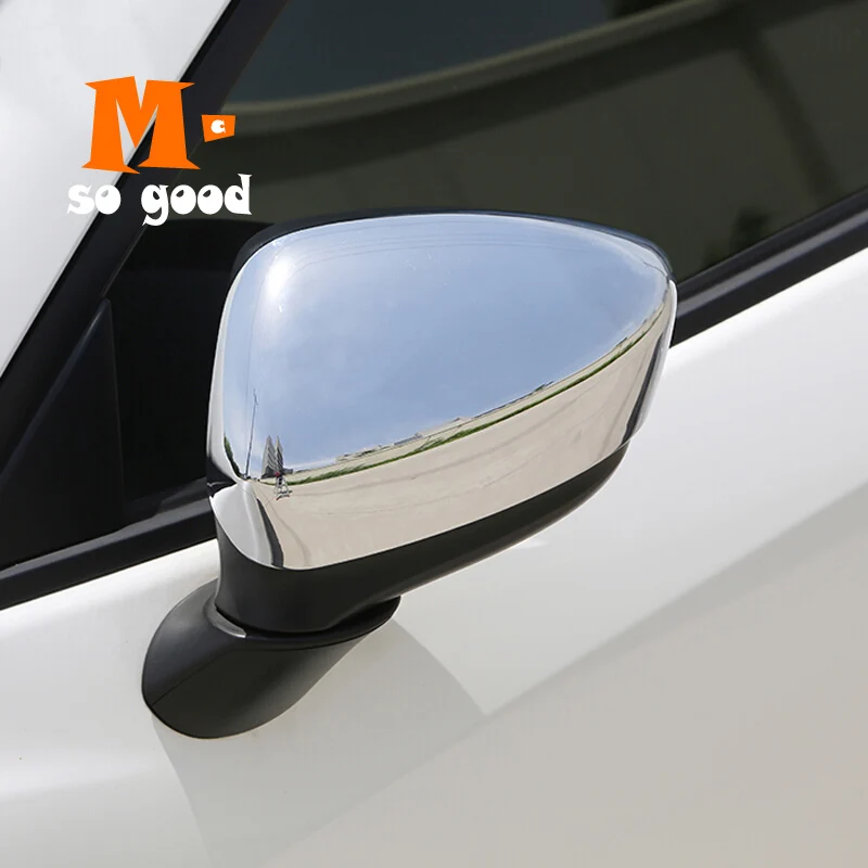 Chrome Carbon For Mazda CX5 CX4 CX3 Car Side Mirror Rearview Tuning Mirror Decoration Cover Trim 2012 - 2015 Styling Accessories