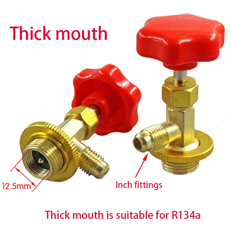 R12  R22 R410 R134A Air conditioning liquid filling safety valve open valve bottle opener refrigerant special fluoride tool