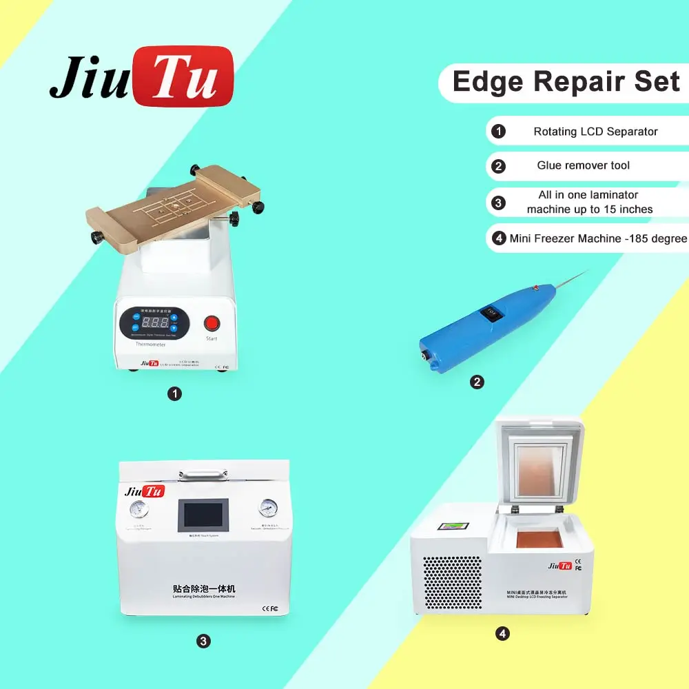 

Full Set Phone Repair Machines 5 in 1 Laminator+Frozen LCD Separator+Glue Remover Tool+Rotary Separation For Glass Repair