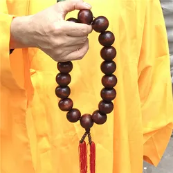 Grandi perle di preghiera collana da abbinare Shaolin Kung fu uniforme monaco meditazione vestito Tai chi vestiti di arti marziali