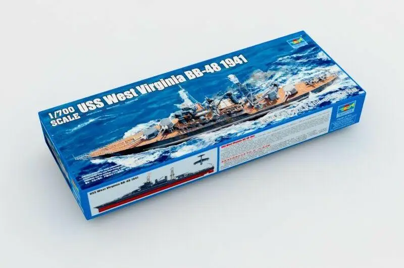 

Trumpeter 05771 1/700 USS WEST VIRGINIA BB-48 - 1941 plastic model kit