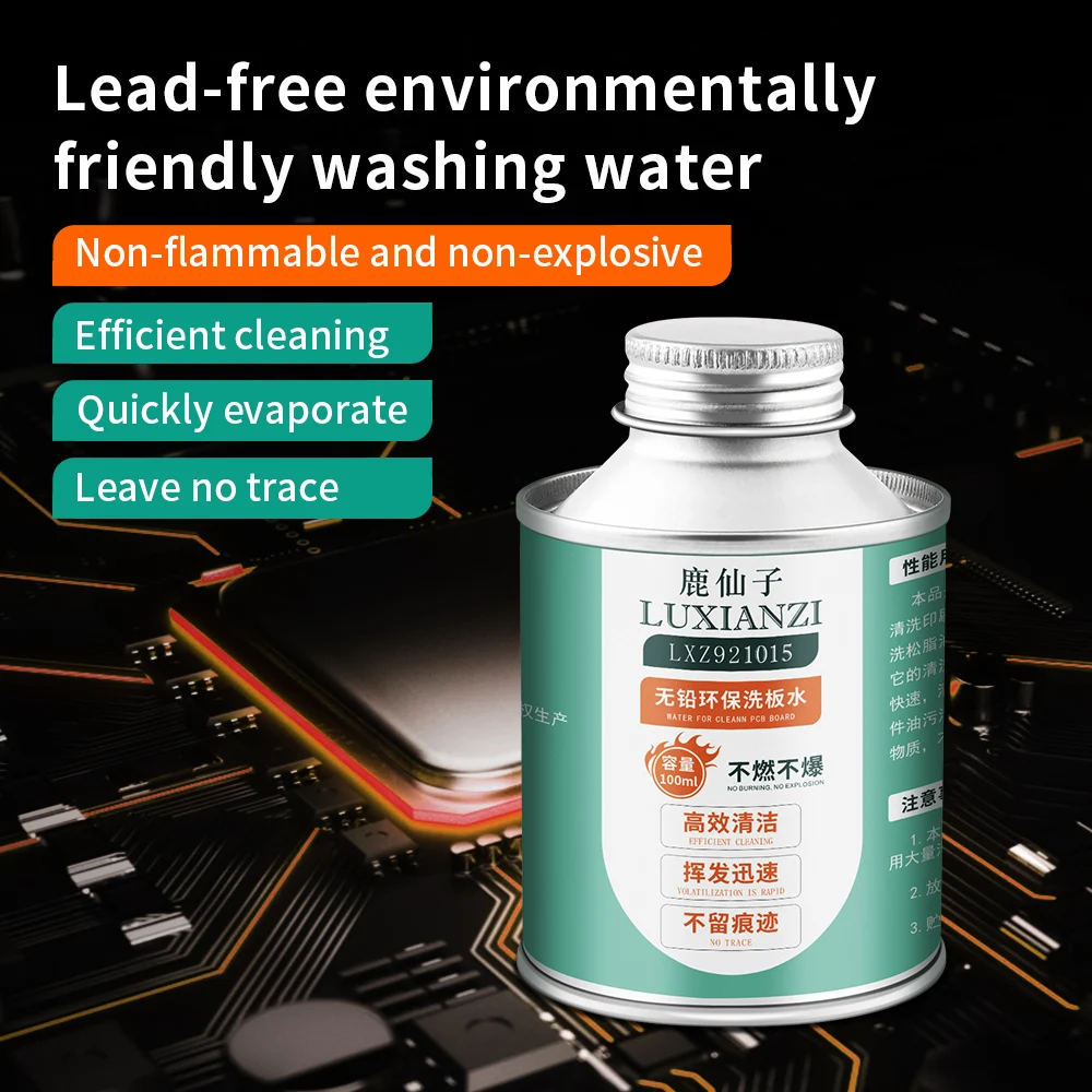 LUXIANZI Soldering Flux Clean Liquid For Mobile computer PCB Repair Clean Tool Solders Rosin Lead-free Soldering Clean Water