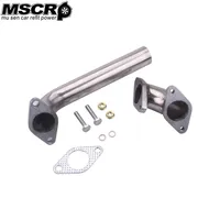 Tubo de descarga de escape Wastegate de 38 mm + kit de tubo de codo
