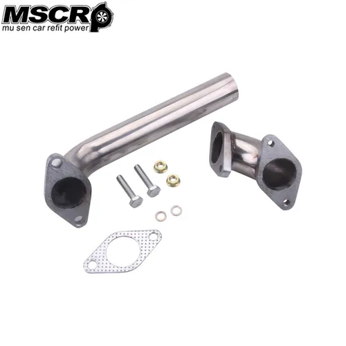 Tubo de descarga de escape Wastegate de 38 mm + kit de tubo de codo