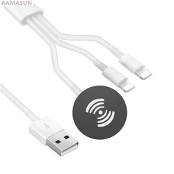 Cable for Apple Watch Charger 3 in 1 USB QI Wireless Charging Station for iphone 11 pro max plus 10 9 8 7 6/iWatch 6 5 4 3 SE