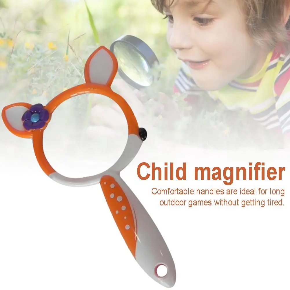 Cartoon animal Shape Magnifying Glass Outdoor Exploration Learning Kids Children Educational Toys Magnifier Ladybug Butterfly