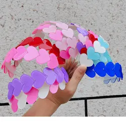 Girls glitter heart hair band Fashion All-match kids hair hoop New Arrival Baby hairpin Children hair accessories