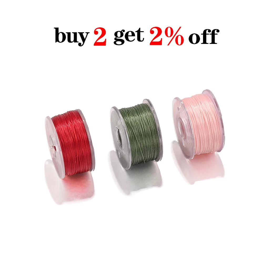 46m/Roll High Quality Seed Beads Cord String Beading Thread For DIY Bracelet Jewelry Making Accessories Supplies (Nonelastic) image 2
