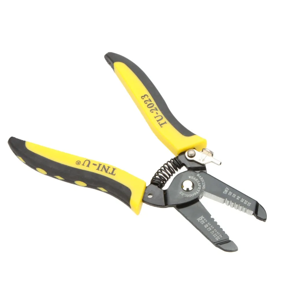 TU-2023 Precise Wire Stripper/Cutter Tool Clamp & Steel Wire Cable Cutter Plier Tool Stripping 30-20AWG