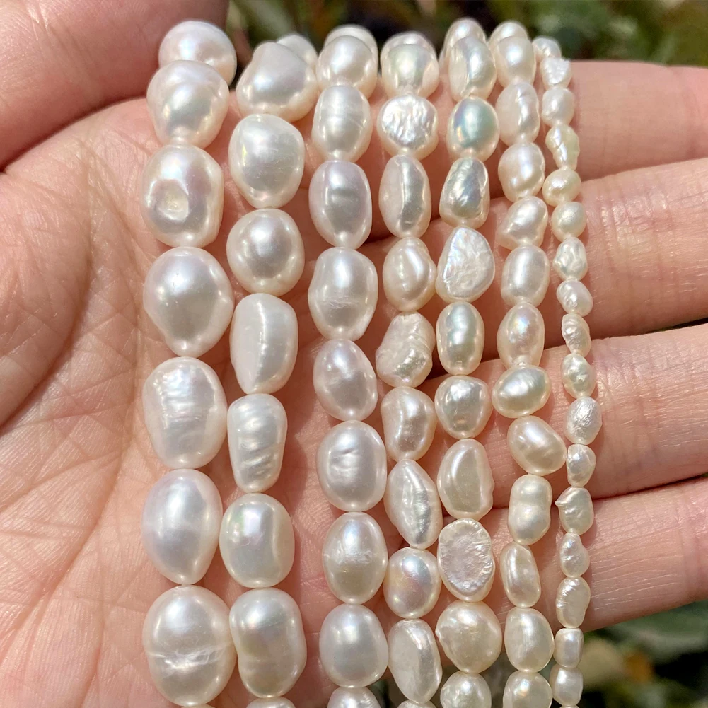 Natural Freshwater Pearl Beads Baroque High Quality Irregular Shape Punch Loose Beads for Jewelry Making DIY Necklace Bracelet