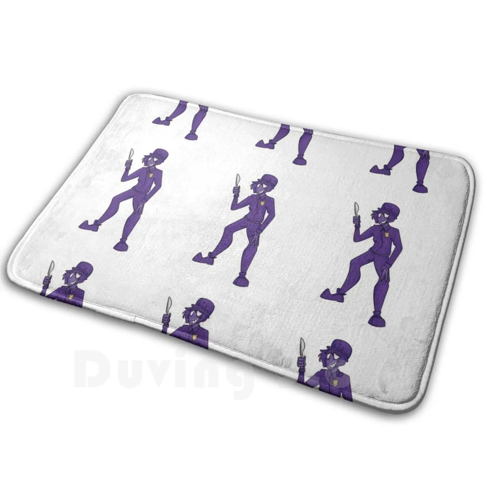 Purple Guy Carpet Mat Rug Cushion Soft Non-Slip Fnaf Fnaf2 Fnaf3 Fnaf4 Purpleguy Purple Bonnie Springtrap Foxy