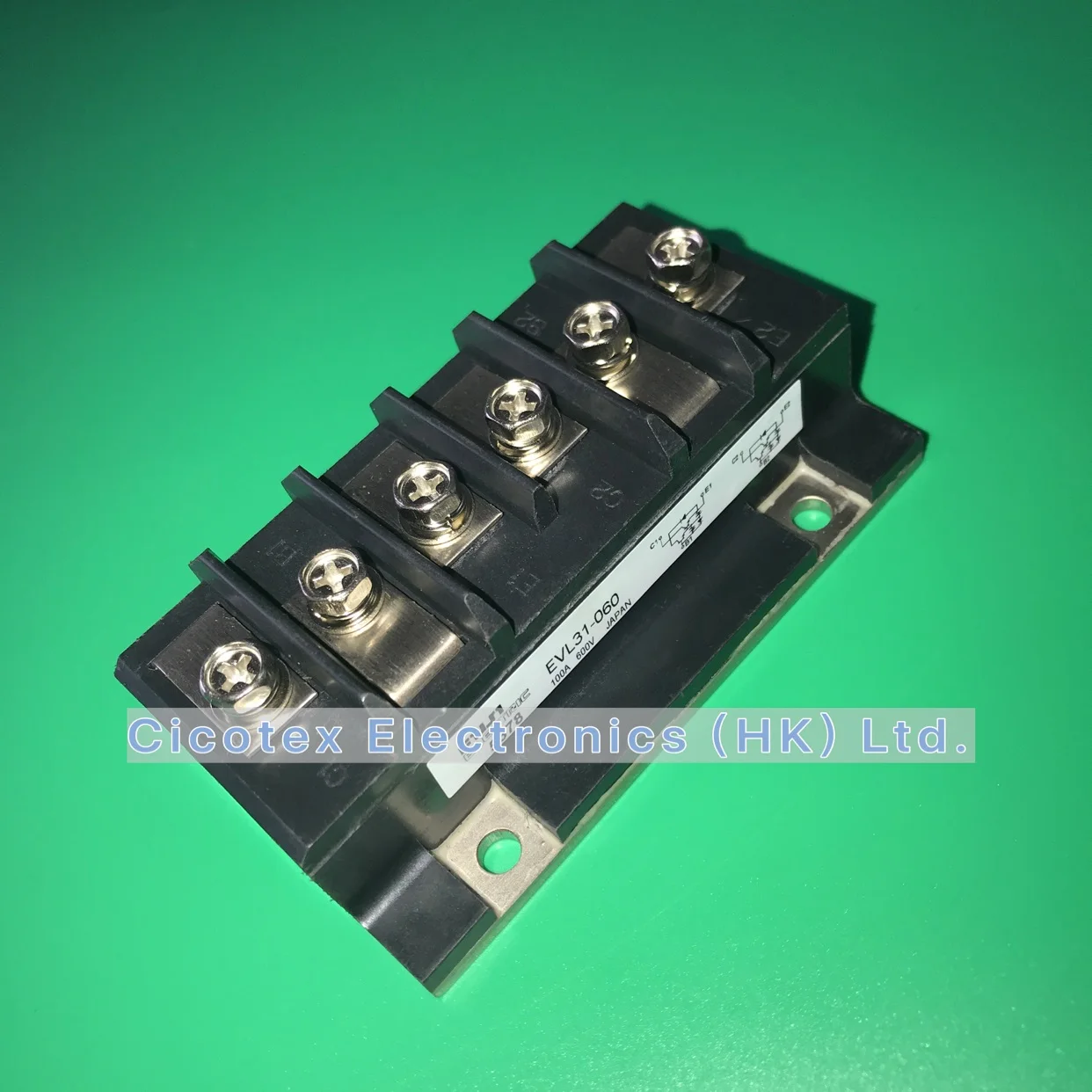 

EVL31-060 Module IGBT 100A 600V BIPOLAR TRANSISTOR MODULES Rating and Specifications EVL31060