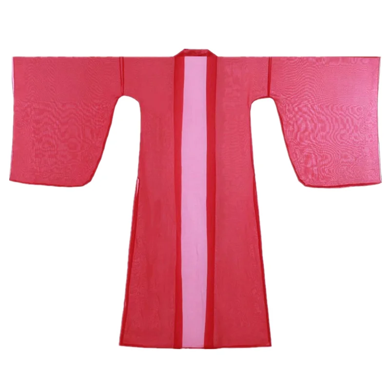 Fee Hanfu Overjas Volwassen Chiffon Vest Chinese Folk Dance Grote Mouw Klassieke Dans Kostuum Stadium Outfit DNV14184