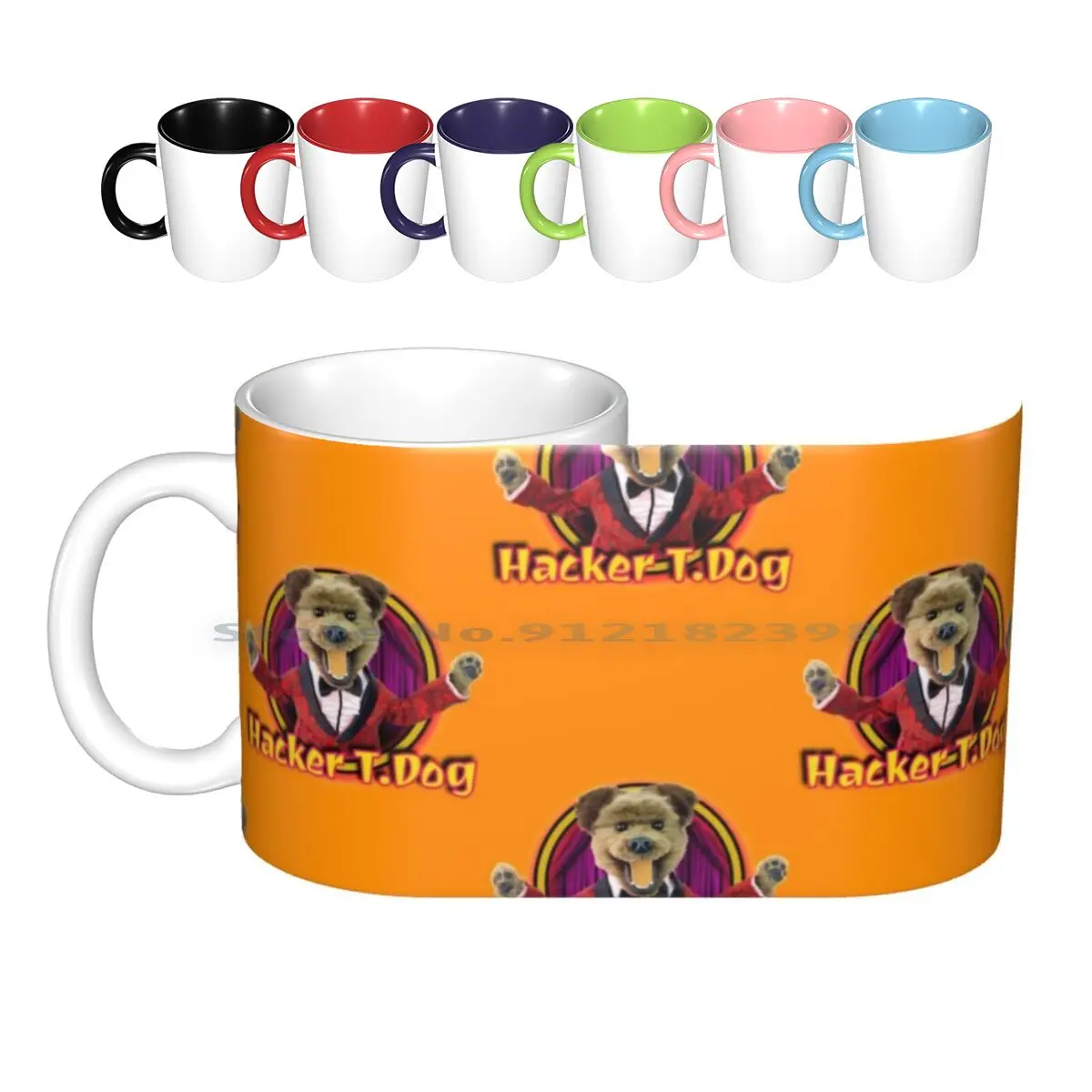 Hacker T. Dog Ceramic Mugs Coffee Cups Milk Tea Mug Puppet Puppetbuilder Puppetbuilding Puppeteer Puppetmaker Puppet Maker