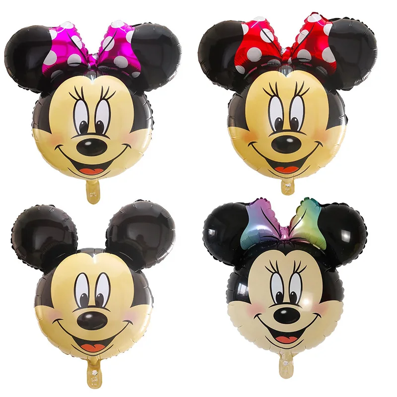 10/30/50pcs Mickey Minnie Head Foil Helium Balloon Inflatable Air Globos Baby Shower Birthday Wedding Party Supplies Kid's Toys