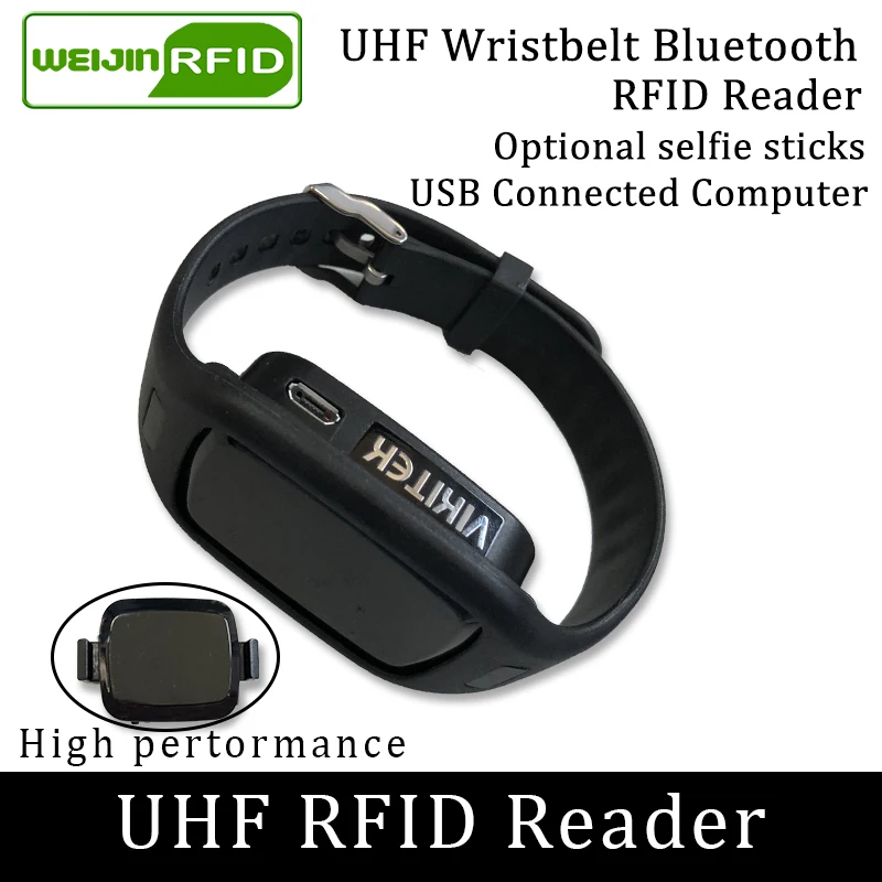 

UHF RFID reader pocket portable mini watch reader VIKITEK bluetooth to Mobile phone USB to PC easy use small writer copier