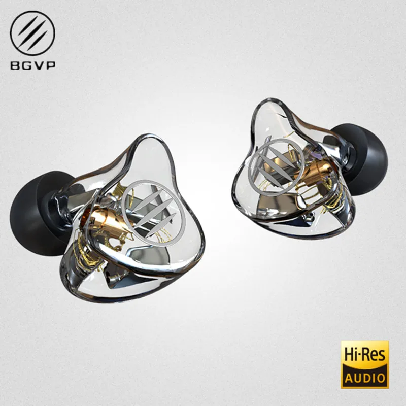 BGVP DM7 6BA Balanced armature In-Ear Earphone Metal High Fidelity Monitor With Detachable MMCX Cable And Three Nozzles DMG DM6