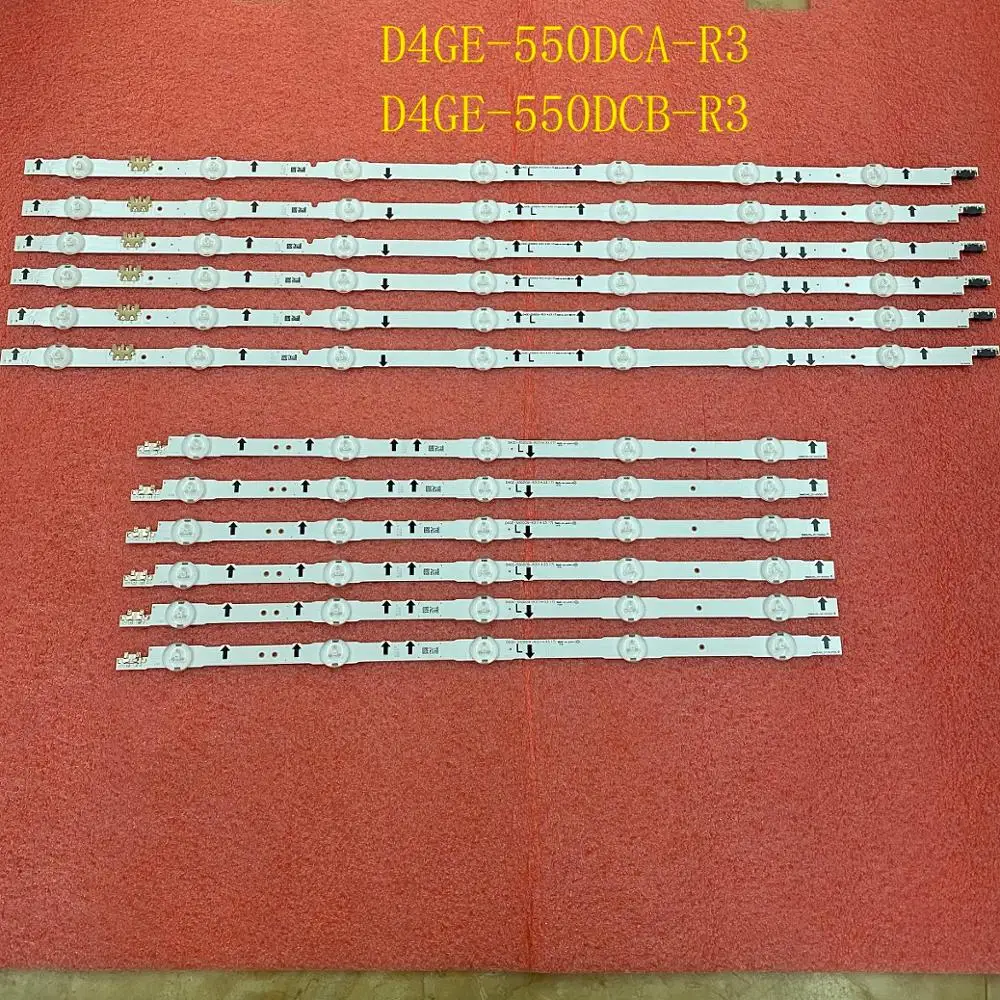 แถบไฟแบ็คไลท์ LED สำหรับ UE55J6200AK UE55H6750 UE55H6640 UE55J6200 LH55DBEPTVA UE55H6670 LM41-00099A UE55J6250SU 00099กรัม