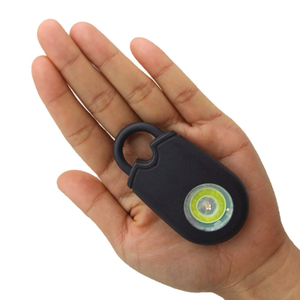 1 Set Outdoor Self Defense Siren Safety Alarm Keychain with LED Light 125DB Personal Siren