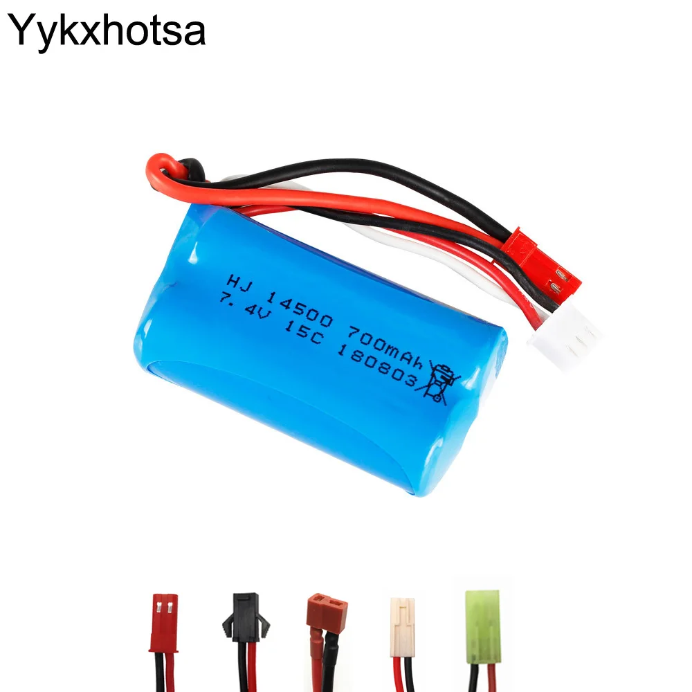 7.4V 700mAh Li-po Battery for FT007 FX059 RC Boat Spare Parts high quality 7.4V lipo battery SM/JST/EL-2P/Small tamiya/T plug