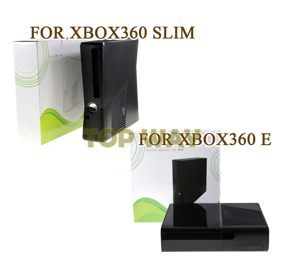 

1set Full Set Housing Shell Case With Screw Sticker For Microsoft XBOX360 E FOR Xbox 360 Slim Console Replacement