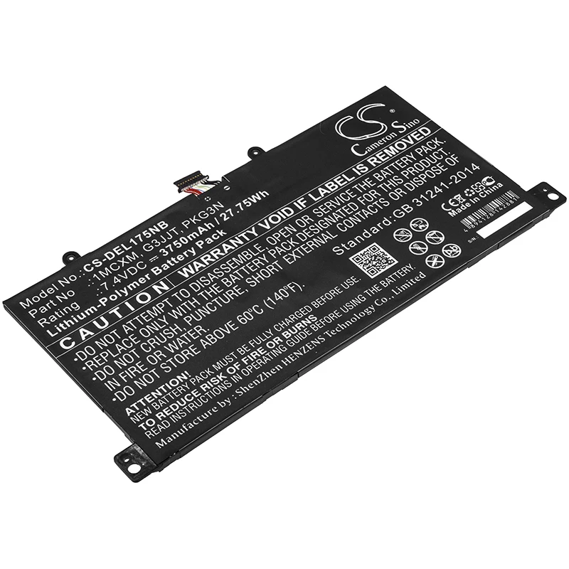 cameron sino 3750mah battery for DELL Latitude 5175 DELL 1MCXM G3JJT PKG3N