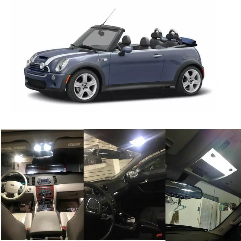 

Car Interior Led Light Kit For 2006 Mini Cooper S Cooper Licnse plate Lamp error free